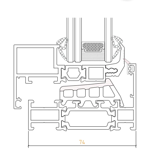 GVG75 Narrow Vacuum Glass Window